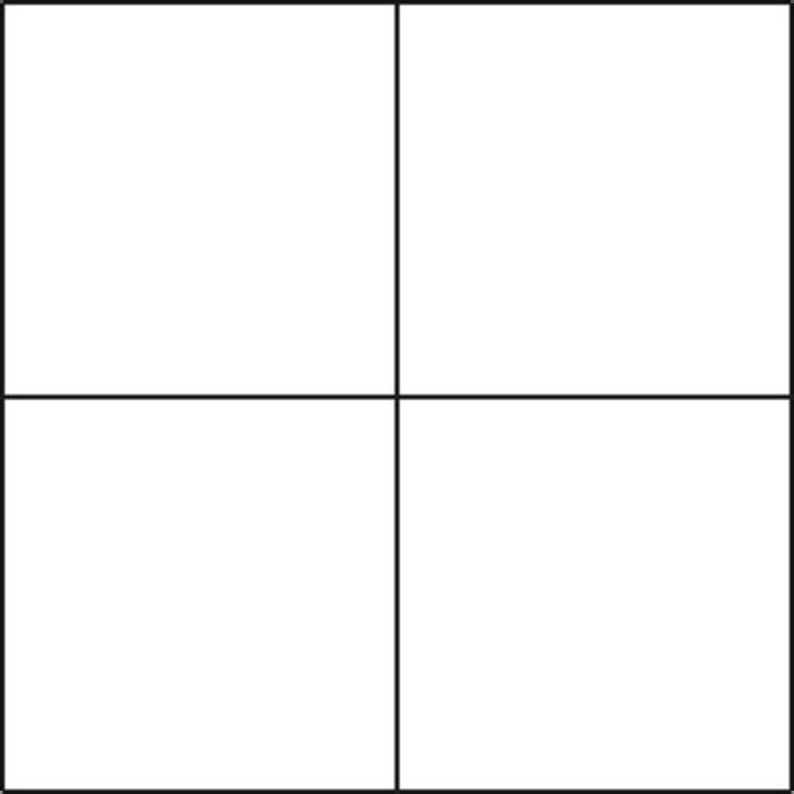 2x2 grid with 1 and 3 merge