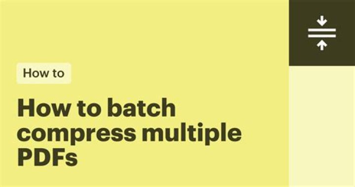 Batch resize and compress PDF files