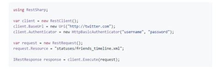 C#, RestSharp, Type or Namespace name 