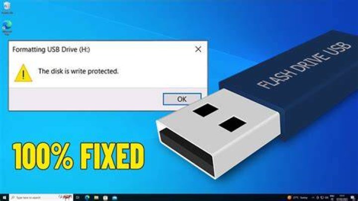 Cannot format USB flash drive, everything claims it's write protected