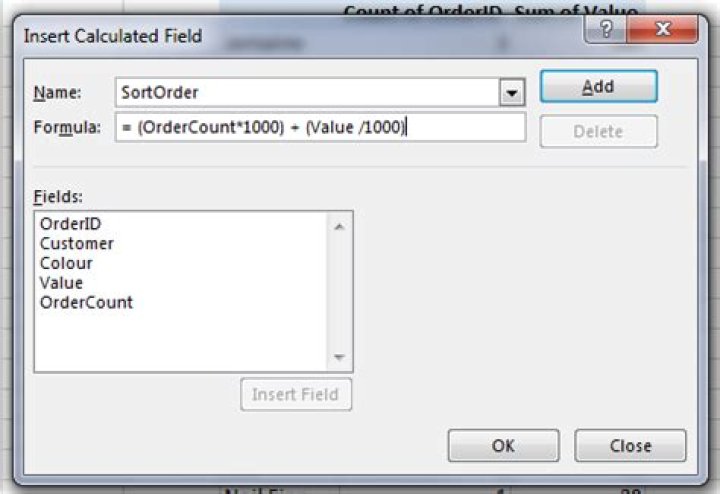 Cannot sort Excel Pivot Table by two or more columns