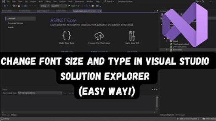 Change the font size of Visual Studio Solution Explorer