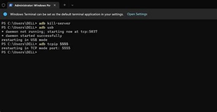 Changing default port (i.e. 5037) on which adb server runs