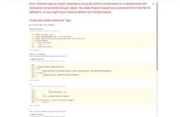 Check the render method of `App`
