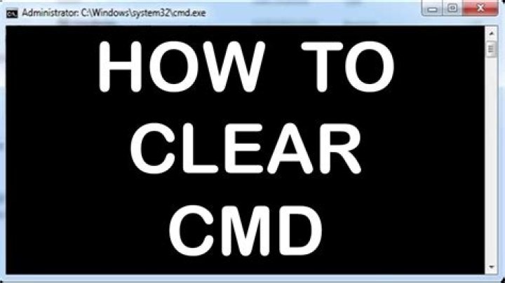 Clear windows command prompt screen using keyboard shortcuts