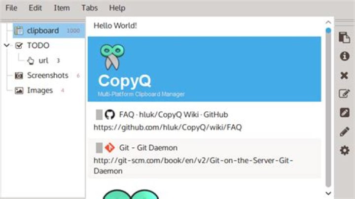 CopyQ clipboard manager