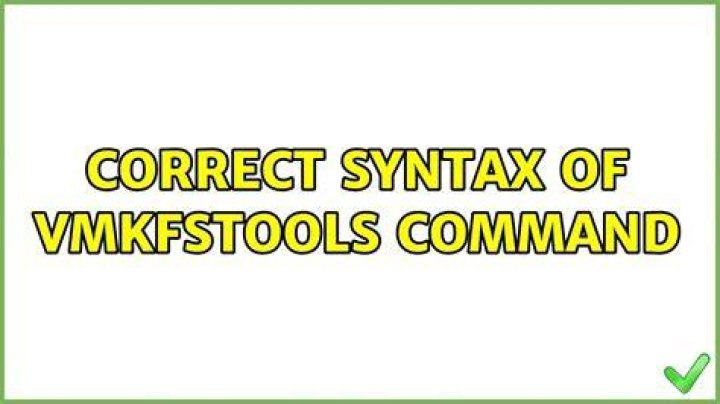 Correct syntax of vmkfstools command