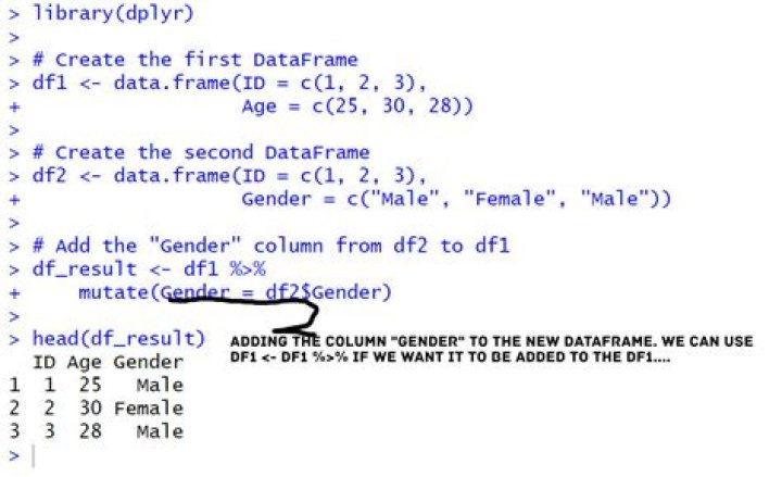 Creating a new column to a data frame using a formula from another variable