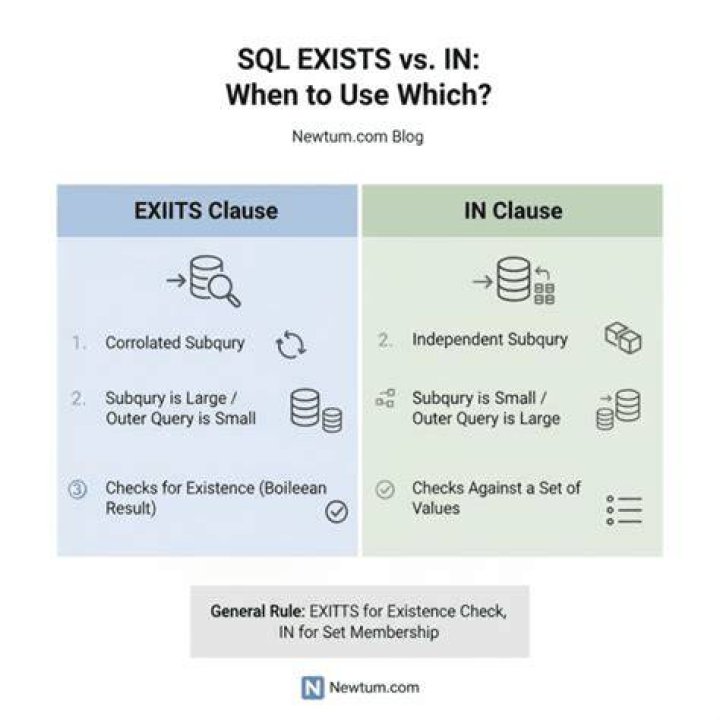 Difference between EXISTS and IN in SQL?