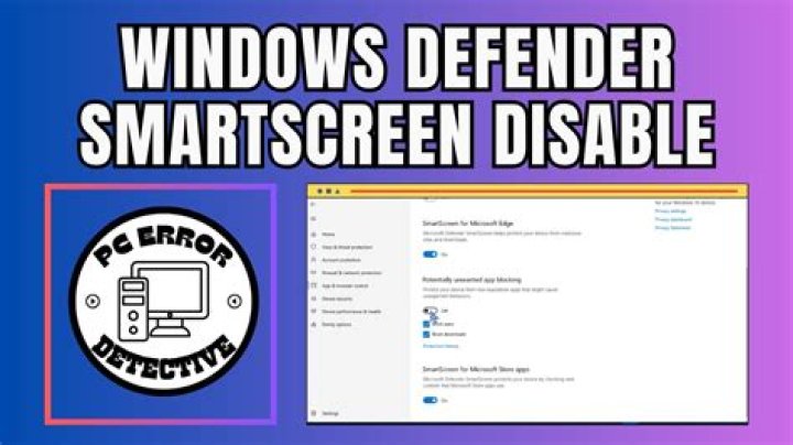 Disabling SmartScreen in Windows 8.1?