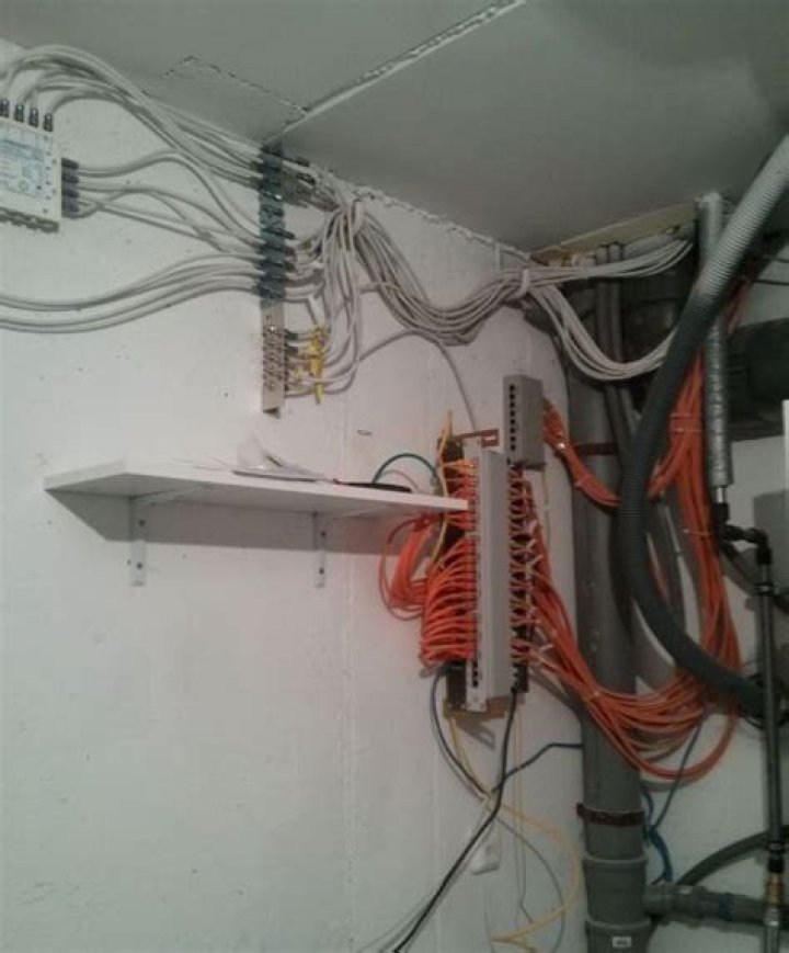 Does a switch and patch panel need a cabinet in a private home setup?