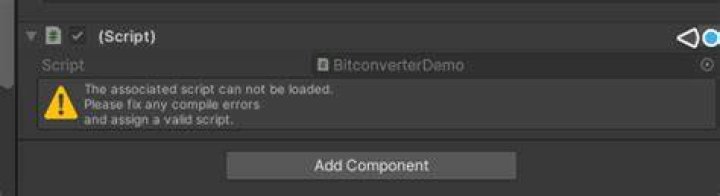 Error Attaching Unity Script to gameObject