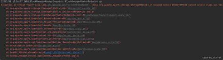Exception in thread 