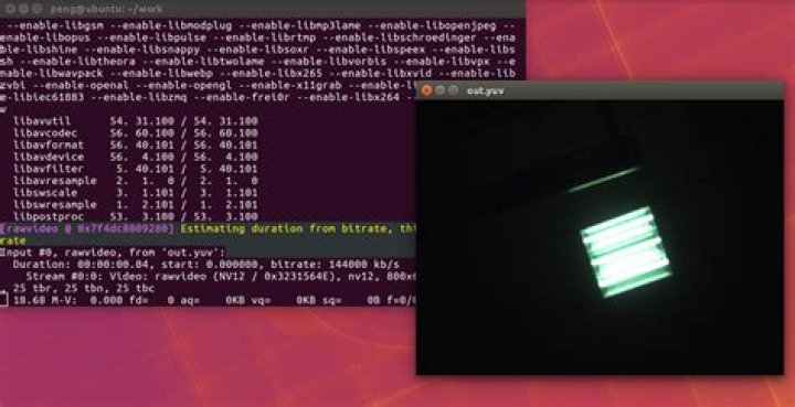 FFMPEG convert rawvideo pixel format