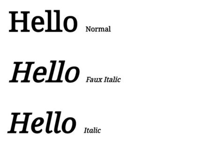 font-style: italic vs oblique in CSS