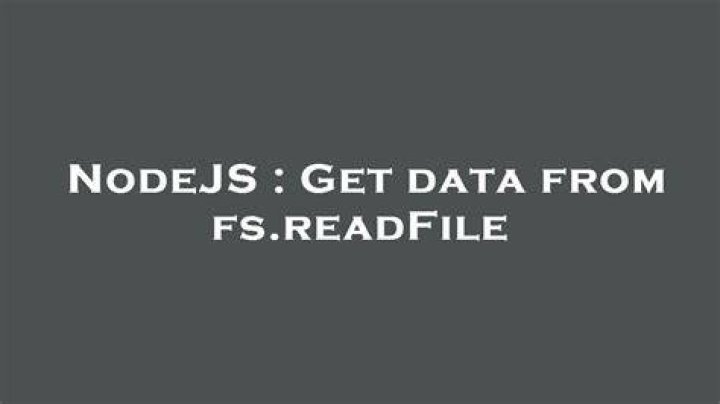 Get data from fs.readFile