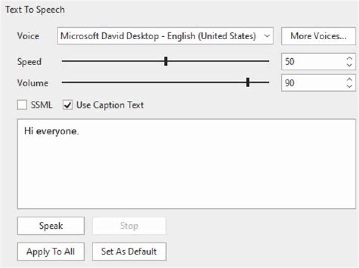 Get more Microsoft text-to-speech voices