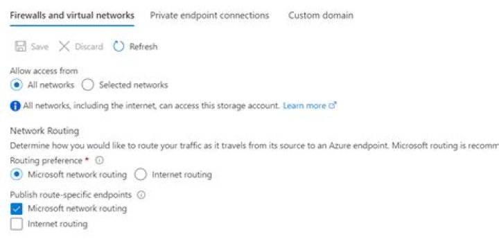 Getting RequestFailedException: Public access is not permitted on this storage account when accessing Blob Storage in Azure