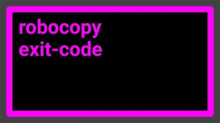 Getting ROBOCOPY to return a 