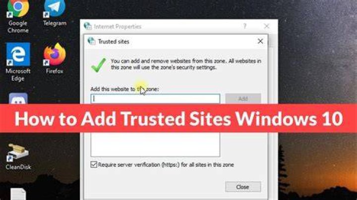 Here are the trusted sites