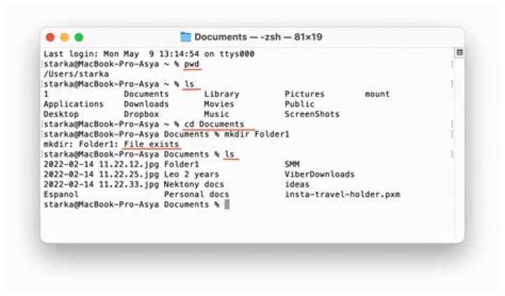 How can I go to Documents folder in Mac with Terminal