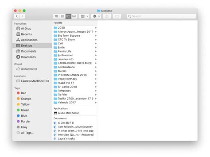 How do I browse my file system on a mac?