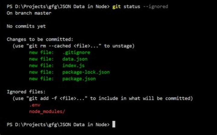 How do I select git ignore Node.js AFTER I've already created a repository?