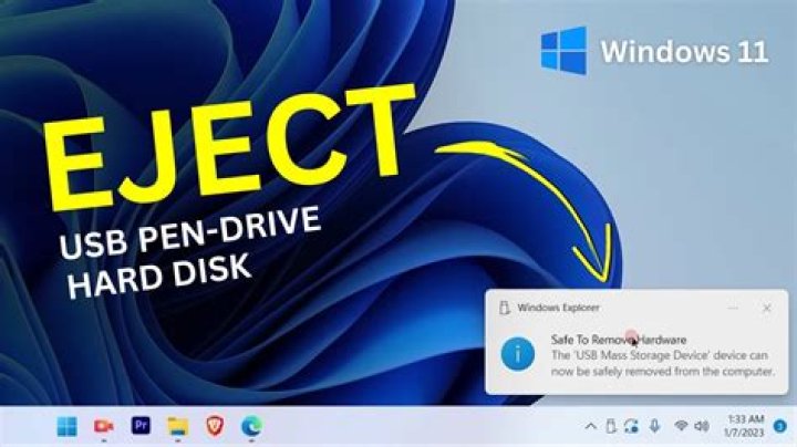 How do I unmount (eject) a USB stick from the command line on Windows?