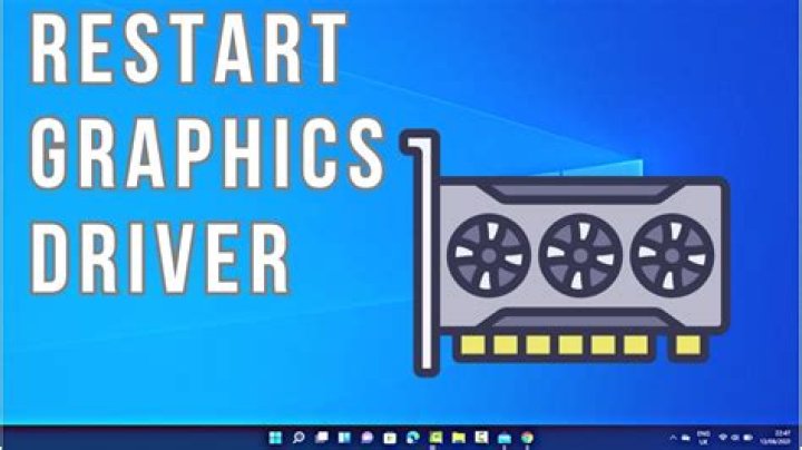 How does one manually restart graphics drivers?
