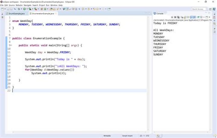 How to assign enum to variable