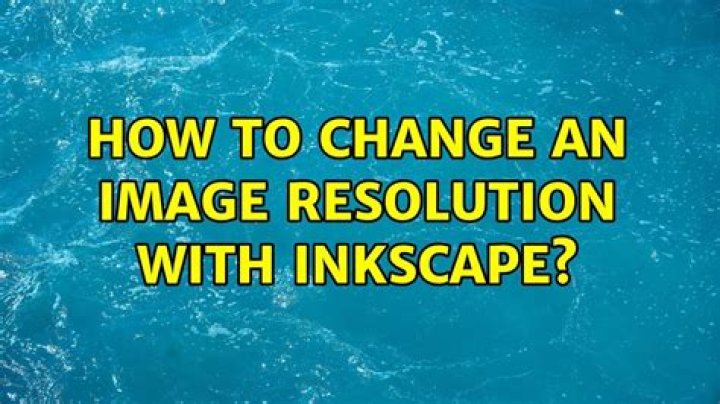 How to change an image resolution with Inkscape?