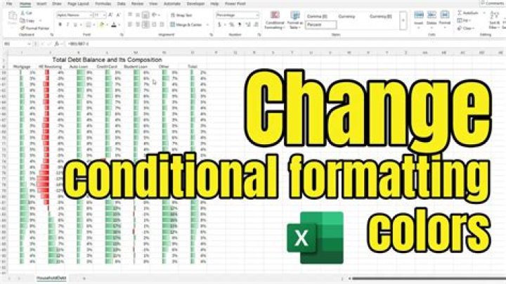 How to conditional format based on cell color