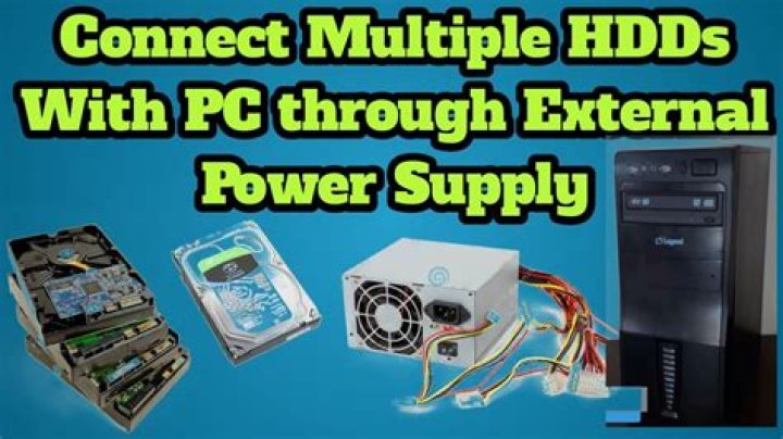 How to connect multiple HDDs to a computer?