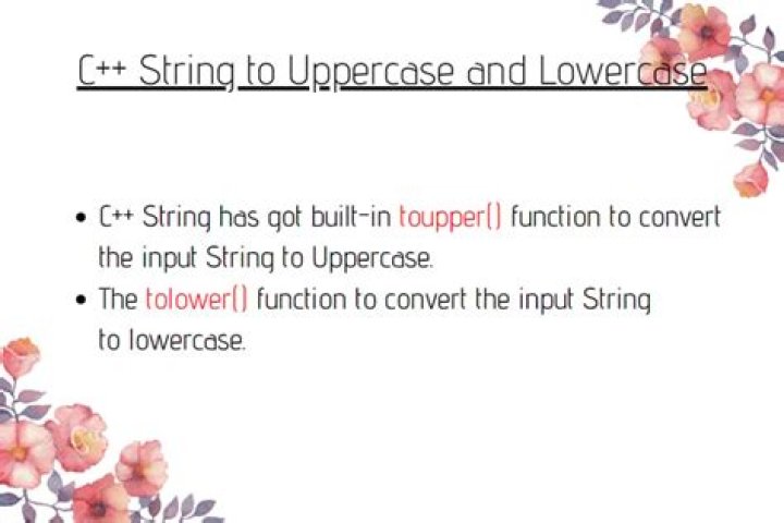 How to Convert a C++ String to Uppercase
