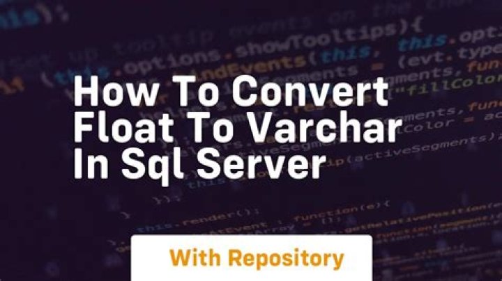 How to convert float to varchar in SQL Server