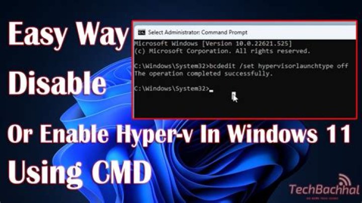 How to disable Hyper-V in command line?