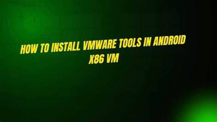 How to install VMware Tools in Android x86 VM?