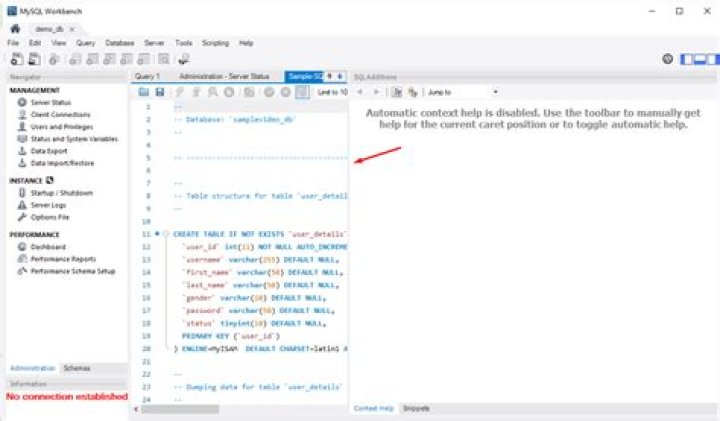 How to open sql file as a table?