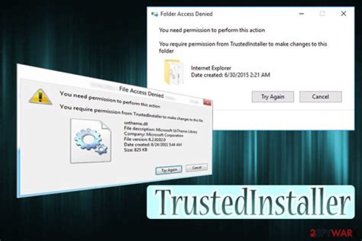 how to remove virus protected by TrustedInstaller?