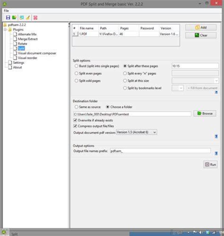 How to split pdf file in windows? [duplicate]