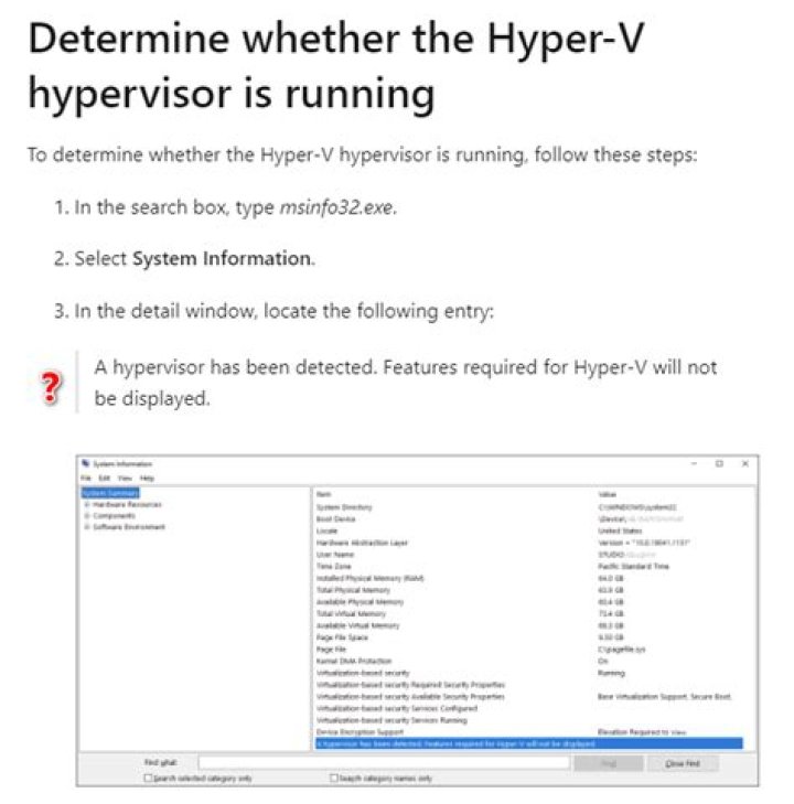 Hyper-V reports that the hypervisor is not running. How to start the hypervisor?