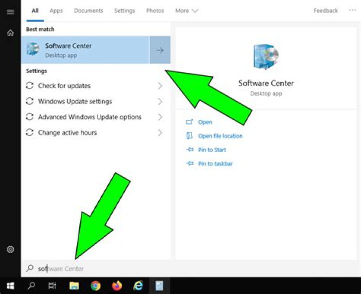 Install via the software center