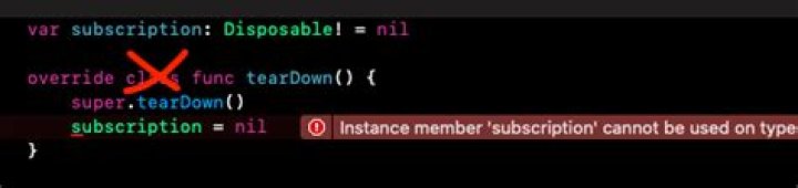 Instance member cannot be used on type