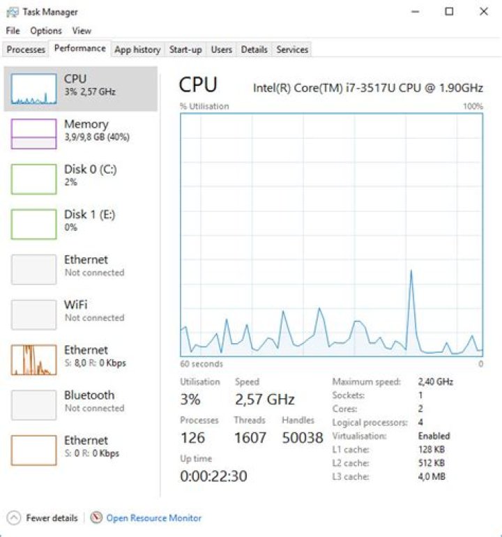 Intel cpu beyond max speed after fix