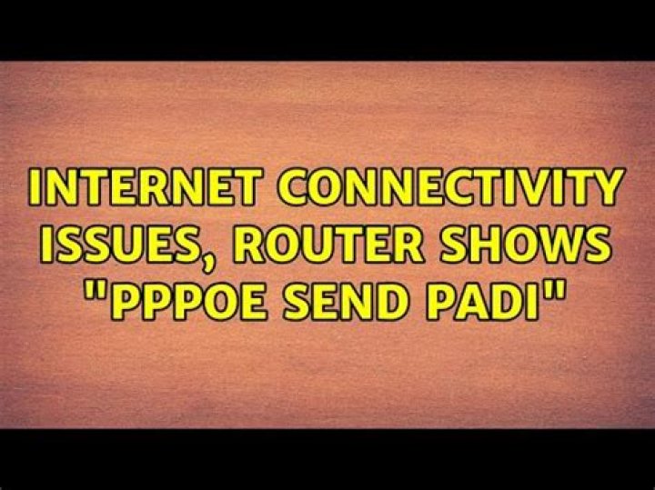 Internet connectivity issues, router shows 