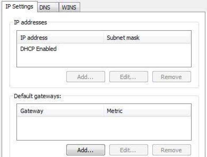 IPV4 Lan 2 IPs remove 169.254.* from nic
