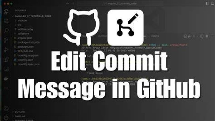 Is there a way to edit a commit message on GitHub?