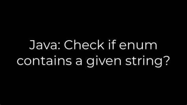Java: Check if enum contains a given string?
