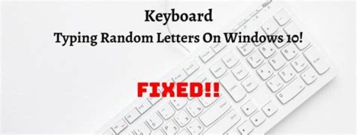 Keyboard typing random letters