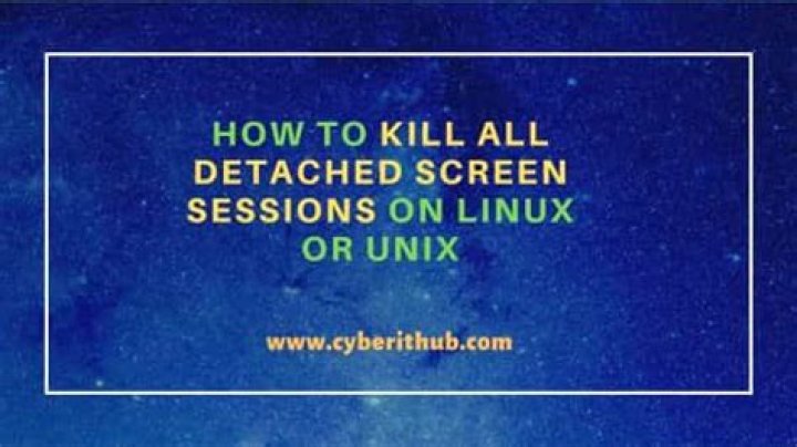 Kill all Screen Sessions with Same Name